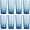 Blue, variant on ZAINCA Hammered 24 ounce Plastic Drinking Tumbler Acrylic Glasses, Set of 8 Green