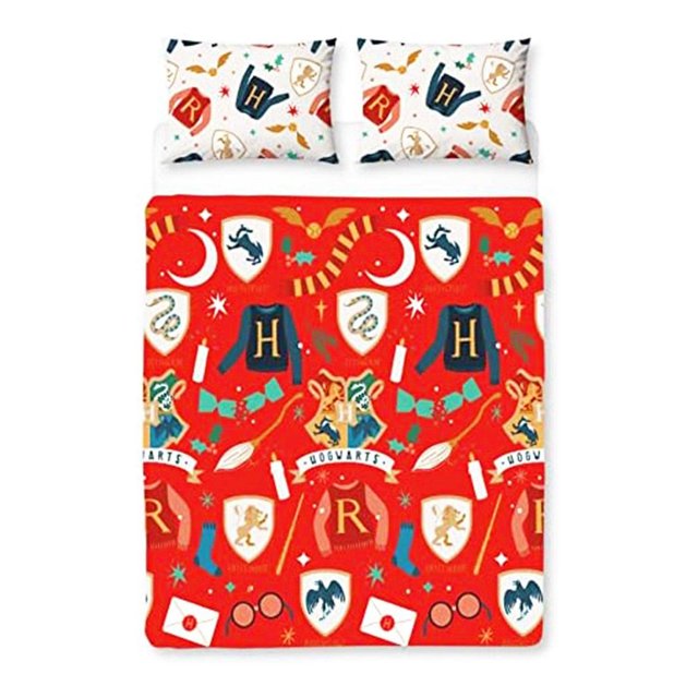 Harry Potter Ensemble de Couette de Noël Réversible