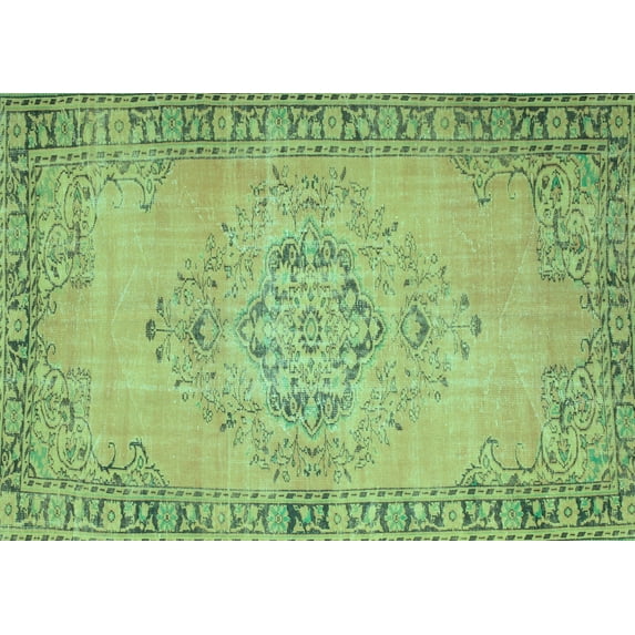 Ahgly Company Indoor Rectangle Abstract Light Blue Contemporary Area Rugs, 2' x 3'