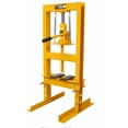 thumbnail image 1 of 12-Ton Hydraulic Shop Press with Press Plates, H-Frame Garage Benchtop Press with Adjustable Working Table, Red, 1 of 7