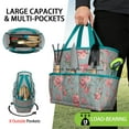 thumbnail image 2 of Garden Tool Bag,Pioneer Flower Floral Print Pattern Garden Tool Organizer,Garden Gifts,Waterproof Multi-Pocket Garden Tool Storage 11.8x5.5x11.4 Inch(Tools NOT Included), 2 of 6