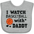 thumbnail image 3 of Inktastic I Watch Basketball with Daddy Boys Baby Bib, 3 of 4
