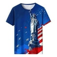 thumbnail image 4 of Cavosen 4th of July Clothes Women Patriotic Short Sleeve Crew Neck Tops American Flag Print T Shirts Lady XL Independence Day Casual Tops Funny 4th of July Tunic Tees 2025 Patriotic Clothes, 4 of 5