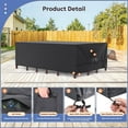 thumbnail image 3 of Outdoor Furniture Covers Waterproof, Tear-Resistant Patio Table and Chair Set Cover with Upgraded Fastener Windproof Buckle Straps, Heavy Duty, 90"L× 62"W×28"H, Black, 3 of 15