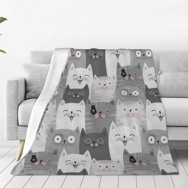 Cat Blankets Super Soft Blanket Pet Bed Sofa Blanket Funny Cat Gifts