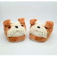 thumbnail image 2 of Onmygogo Fuzzy Winter Animal Plush Indoor Slippers for Women and Men(Size 7-8.5,bulldog), 2 of 6
