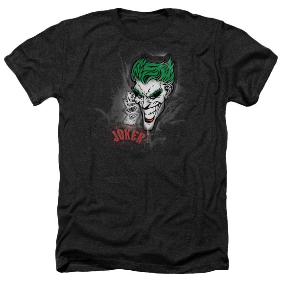 Batman - Joker Sprays The City - Heather Short Sleeve Shirt - XX-Large