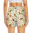 thumbnail image 3 of Picia Monkeys in the Jungle Pattern Women's 2 in 1 Athletic Running Shorts High Waisted Workout Casual Gym Sweat Shorts with Comfy Liner Zipper Pockets-Large, 3 of 9