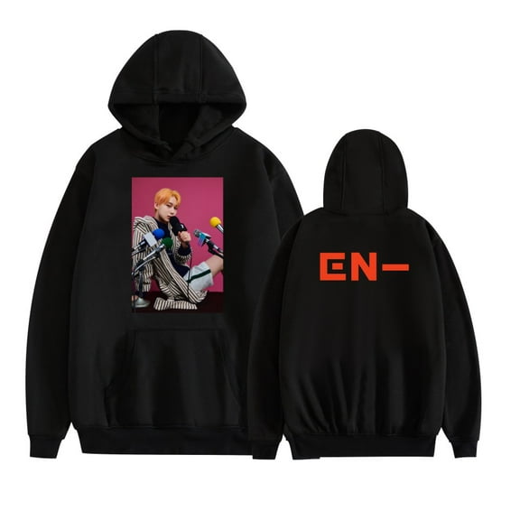 FOSSKOS EN- ENH-YPEN Cool Male idol Graphic Hoodies Long Sleeve Shirts For Unisex