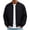 AU21-Black, variant on Men'S Classic Stand Collar Jackets Zip-Up Jacket | Lightweight Coat Casual Vintage Old Style Fall Winter Outerwear Black L