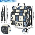 thumbnail image 2 of FORMRS Zipper Binder with Shoulder Strap 2-inch Ring 500 Sheet Capacity File Bag, Black and Blue Cat, 2 of 5