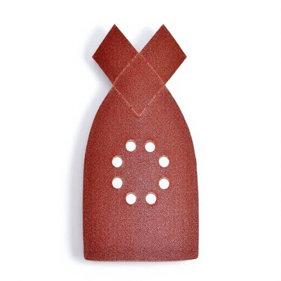 LITINKIMI 50Pcs Coffee Sandpaper Discs with 8 Holes for Decorative Finishing Projects