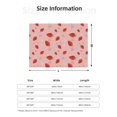 thumbnail image 5 of Rozeui Cute Strawberry C for Flannel Blanket, Soft Fuzzy Plush King Blanket for Winter, Thick and Warm All-Season Bed Throw-40"x30", 5 of 6