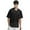 Black, variant on Toptie Mens Football Jersey Shirt, Adult Mesh Soccer Jerseys Breathable, Game Day Team Shirt-Black-L