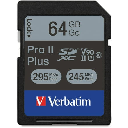 UPC: 0023942991663 | Verbatim  VER99166  64GB Pro II Plus SDXC Card  1