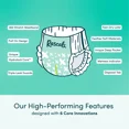 thumbnail image 4 of Rascals Premium 360 Absorbent Pull-On Diapers, Size 4 (60 Count), Baby Training Pants with Leak Protection, 4 of 7