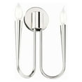 thumbnail image 3 of Modway Penrose Modern 2-Light Wall Sconce E12 Bulb Metal Finish, 3 of 4