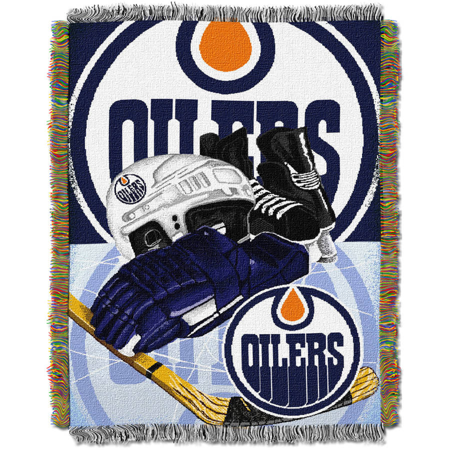 NHL 48" x 60" Home Ice Advantage Series Tapestry Throw, Oilers