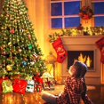 thumbnail image 3 of Luces LED en cascada con forma de estrella, adornos navideños, guirnalda de luces, adornos para árbol de Navidad para el hogar, Navidad 2024, Año Nuevo 2025, 3 of 5