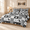 Grid 02-Twin, variant on Animals 02-Full Size Cute Panda Print 3-Piece Bedding Quilt Set