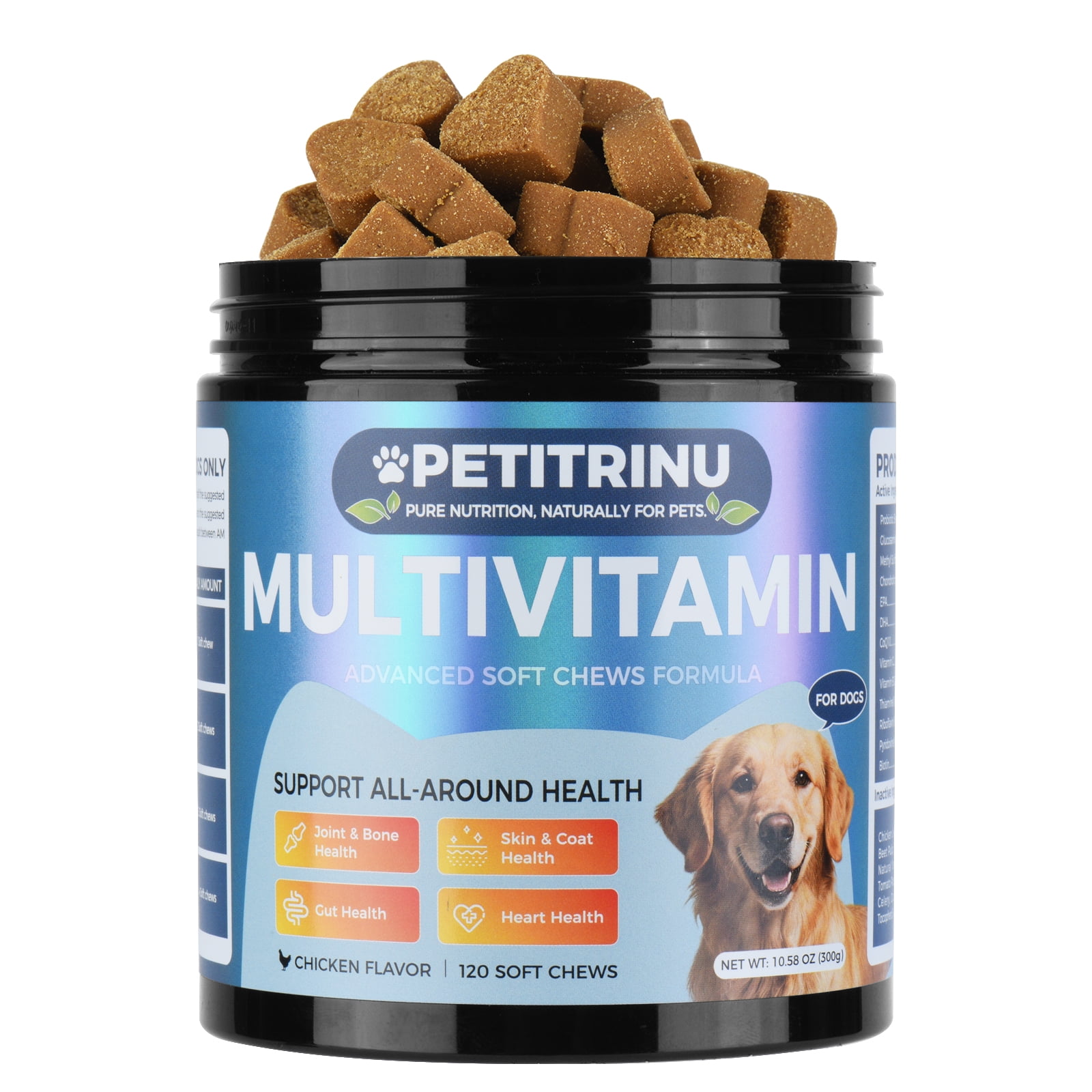 120 Chews Vitamins Treats Snacks for Dogs of All Ages