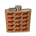 thumbnail image 1 of KuzmarK 6 oz. Leather Pocket Hip Liquor Flask - Pug Dog, 1 of 1