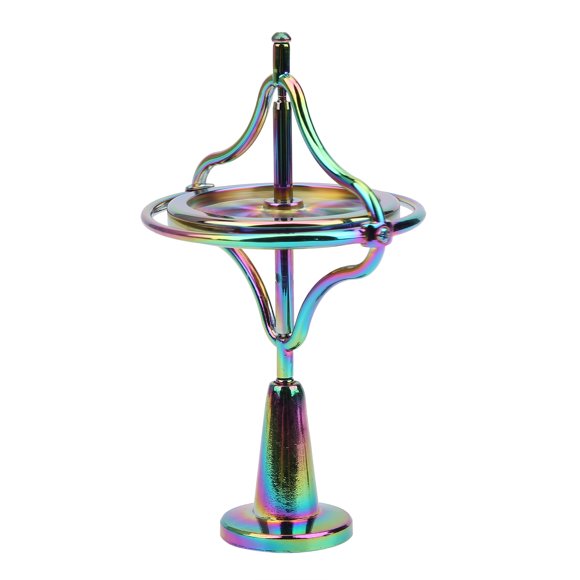Gyroscope, Colorful Bright Decompression Toy, Stainless Steel For Adult Adult Gyroscope Toy Stress Relief Kids Gold,Multi-Color