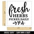 thumbnail image 2 of Fresh Herbs Picked Daily Self-Inking Rubber Stamp Ink Stamper - Orange Ink - Small 1 Inch, 2 of 7