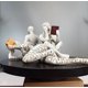thumbnail image 4 of Decoración del hogar Estatua de lectura de pulpa Estatua de pensador femenino Escultura Estética Decoración de la habitación Decoración abstracta moderna Estante Escritorio de oficina para sala de est, 4 of 5