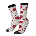 thumbnail image 1 of Fotbe Leaves And Anemone Calcetas Largas con Estampado para Hombre y Mujer – Calcetas de Compresión Transpirables y Elásticas, Viajar y Uso Diario Talla 5-11, 1 of 6