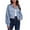 Blue, variant on Sexlip Women's Faux Suede Cropped Jacket Casual Lightweight Fall Fashion 2025 Winter Coats Outerwear Trendy Clothes Red M