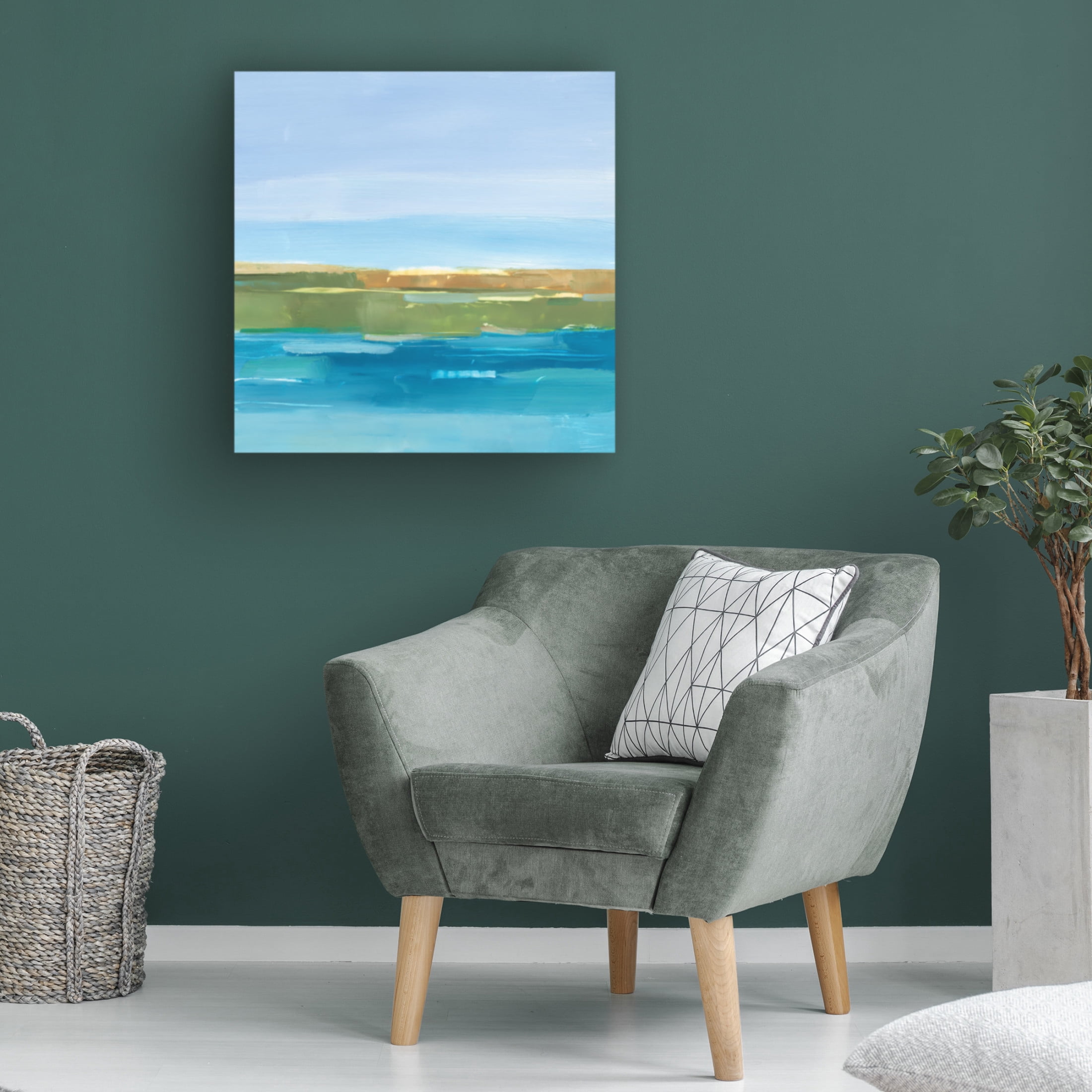 Trademark Fine Art Ethan Harper Crystal Blue Horizon II Canvas Wall Art