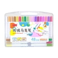 thumbnail image 1 of Marcadores de pintura acrílica Pensas de pintura acrílica Colores de colores Surting Marker Conjunto de bolígrafos con estuche de transporte Dibujo de 48 color, 1 of 8