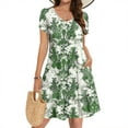 thumbnail image 1 of Ovzne Robes pour Femmes 2025 Robe de Plage Robe d'Été Décontractée pour Femmes Robe Sans Manches à Encolure Dégradée Robe Longue à Encolure en V Robe Maxi Grande Taille Liquidation, 1 of 7