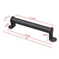 thumbnail image 6 of Yescom 10" Sliding Barn Door Cylindrical Handle Iron Pull Gate Matte Black, 6 of 8