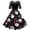 White, variant on BLTIBY Womens Christmas Dress Short Sleeve Round Neck Lace Patchwork Evening Prom Dresses 2024 Fall Winter Xmas Vintage Cocktail Pleated A-Line Party Dress Black L