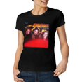 thumbnail image 4 of Bee Gees T-Shirt à Manches Courtes pour Femmes en Coton, Col Ras du Cou, Chandails Décontractés à Imprimé, Noir, 4 of 5
