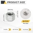 thumbnail image 2 of 30 Pcs M3x0.5mm Cap Nuts, 304 Stainless Steel Hex Cap Dome Head Nuts, 2 of 6