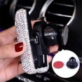 thumbnail image 4 of Bearachild Soporte para teléfono de coche Crystal Inside Vehicle-mounted Bling Rhinestones Air Vent Clip Stand Universal Bracket Support Interior Videojuegos y accesorios Blanco, 4 of 6