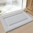 thumbnail image 6 of FRABE Non Slip Bathroom Rug with Rubber Backing, Ultra Absorbent Quick Dry Microfiber Bath Mat, Machine Washable, White, 16"x24", 6 of 10
