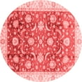 thumbnail image 1 of Ahgly Company Machine Washable Indoor Round Oriental Red Traditional Area Rugs, 7' Round, 1 of 4