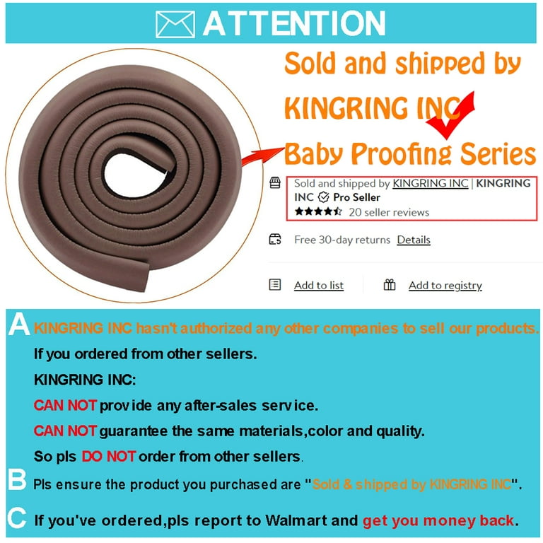 Kids Corner Protectors 2m L Shape Safety Strip Table Edge Guard Baby Safety  Thick Soft Edge Cushion Protector Non-toxic Rubber With 4m Adhesive Sticke