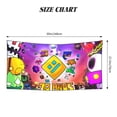 thumbnail image 2 of Lsque Geometry Dash Pattern Microfiber Bath Beach Towel Silver Fox Velvet Beach Towel Oversized Quick Dry Absorbent for Pool Swimming Bathroom 27.5x55in, 2 of 5