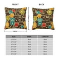 thumbnail image 2 of Yiaed Robot and Monsters Print Pillow Covers Super Soft Decorative Square Throw Pillow Covers Case Cushion Covers for Sofa Couch Bedroom Car Decor（No pillow core）-22"x22", 2 of 7
