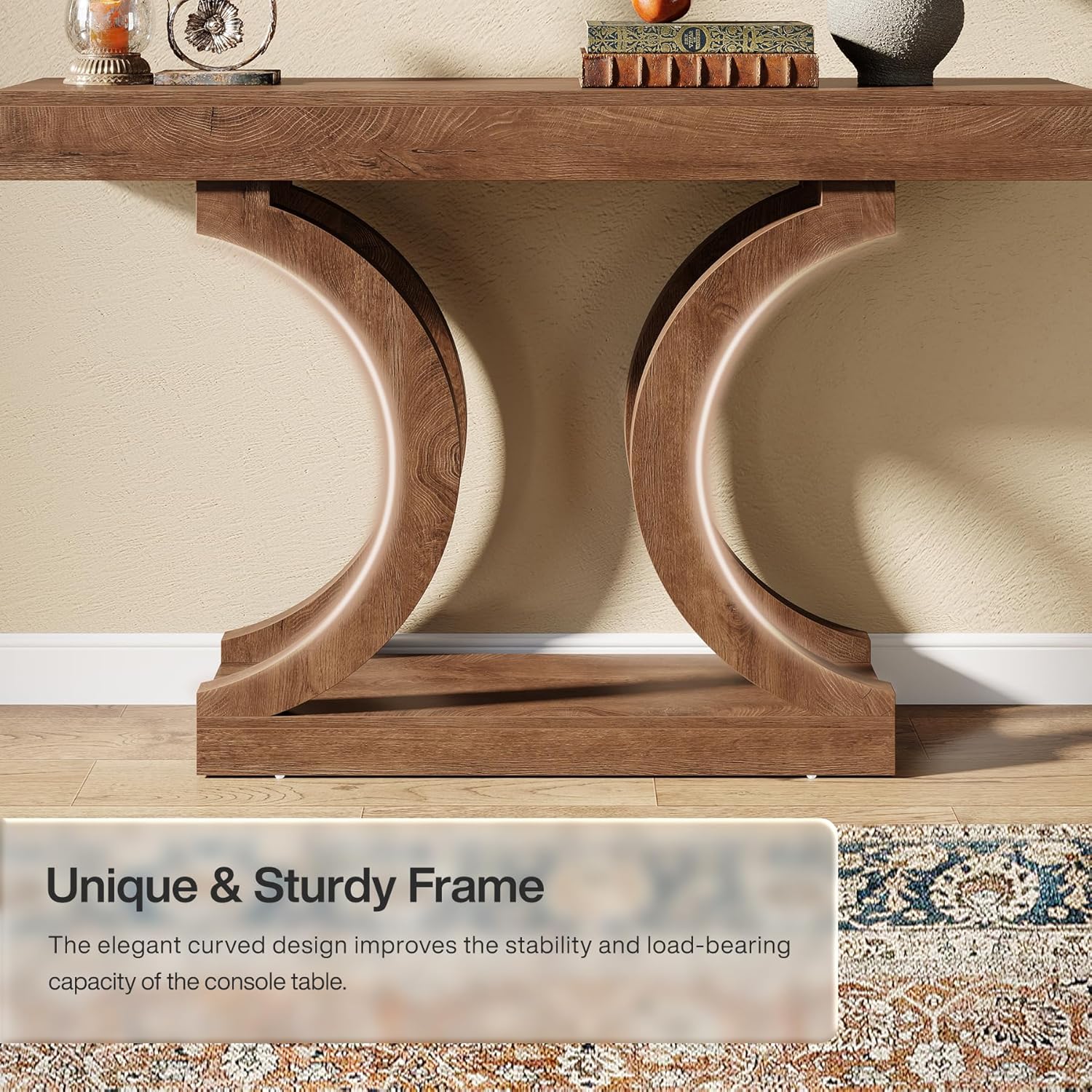 Tribesigns Farmhouse Narrow Sofa Table Behind The Couch, 43.3" long Console Table for Entryway