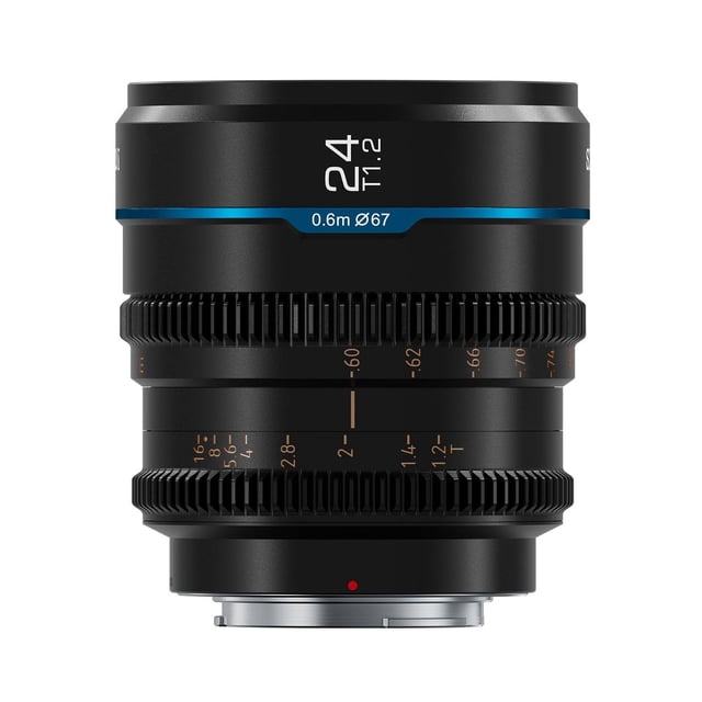 Lente de Cine SIRUI 24mm T1.2 Montura E Apertura Grande Night Walker APS-C Enfoque Manual