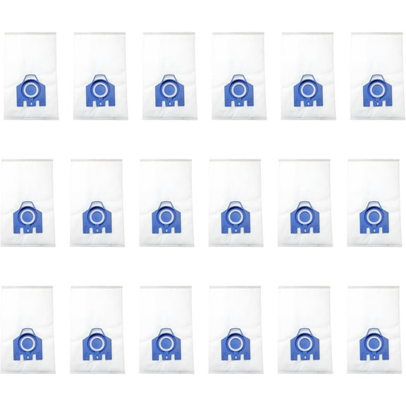 18 3D Airclean GN Vacuum Cleaner Bags Replacement for Miele Classic C1 Complete C3 Complete C2 Complete C1 S600 S800 S5 S2 S8 Series S227 S240 S270 S400 Part 10123210.