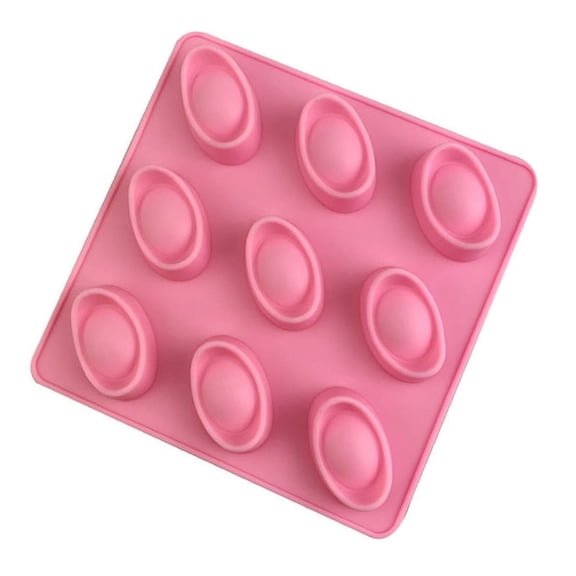 ZPAQI 9 Holes Gold Ingot Shapes Chocolate Moulds Candy Molds Candle Mould Soap Moulds