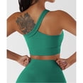thumbnail image 1 of Pantalones Cortos De Sujetador Deportivo, Conjunto De Entrenamiento De Un Hombro Para Levantar La Cadera Para Correr ANGGREK Verde L, 1 of 6