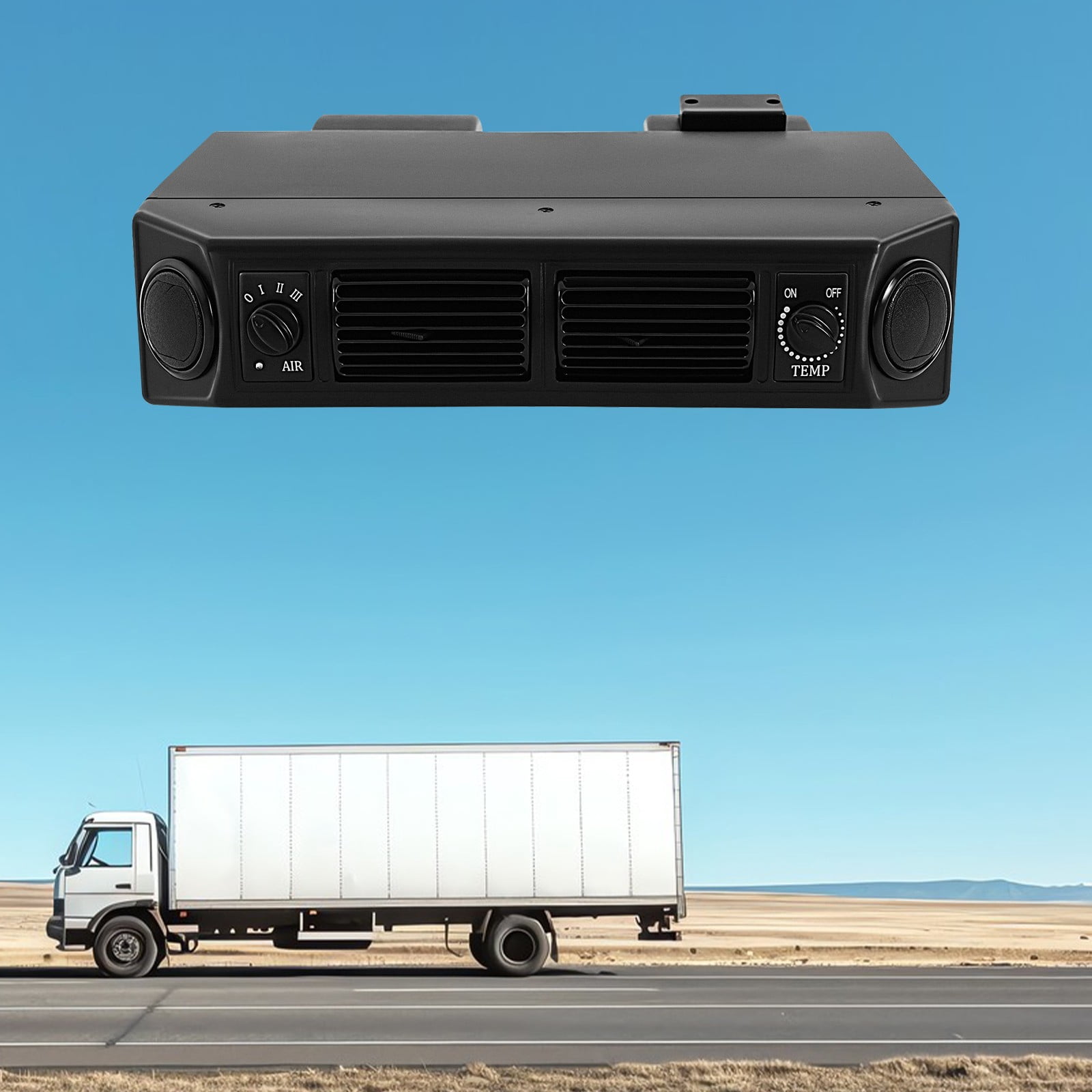 Cool Only 11000 BTU 12V Under Dash Air Conditioner Evaporator, Universal 3‑Speed AC Unit with 32 Pass 4‑Way Coil & Mounting Brackets for Classic Cars, Street Rods, RV Motorhomes